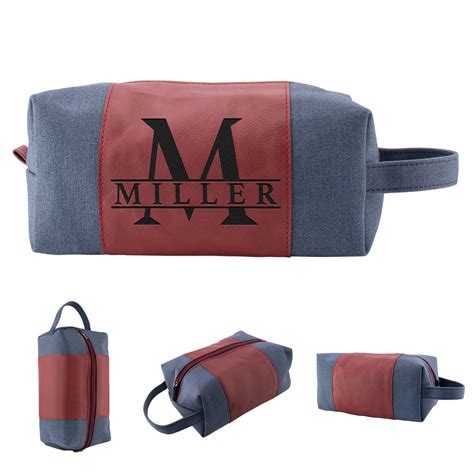 monogrammed toiletry bag for him.